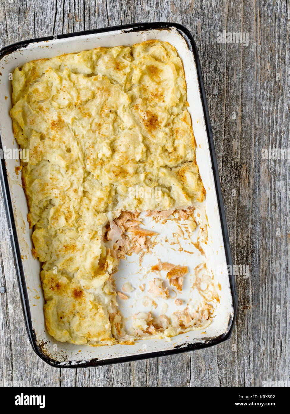 rustic english fish pie Stock Photo Alamy