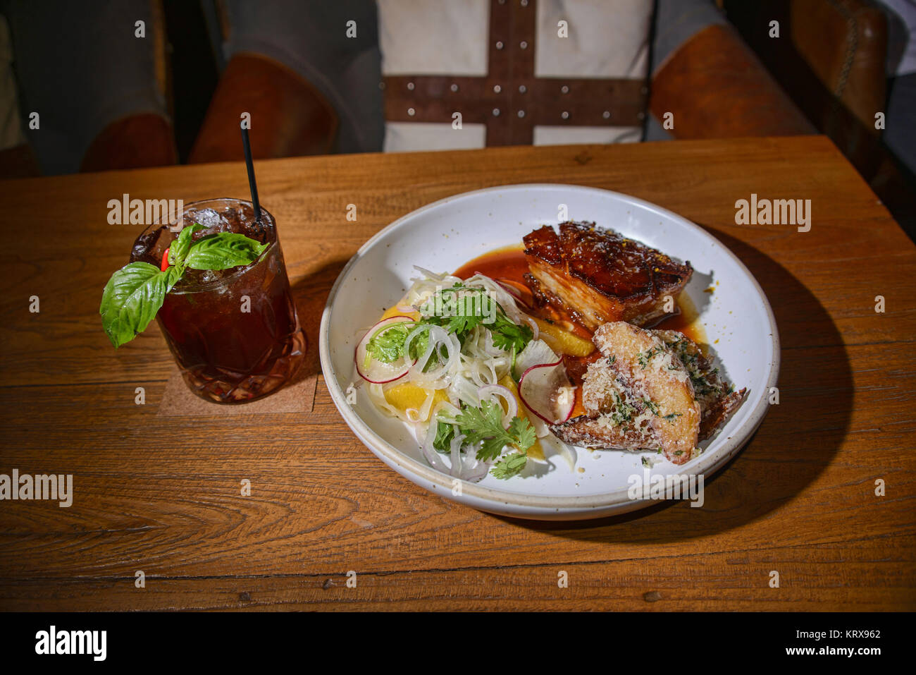 Pork belly at a restaurant in Bangkok, Thailand Stock Photo Alamy