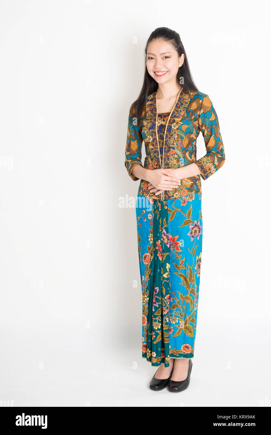 Asian woman in batik dress hi-res stock photography and images - Alamy