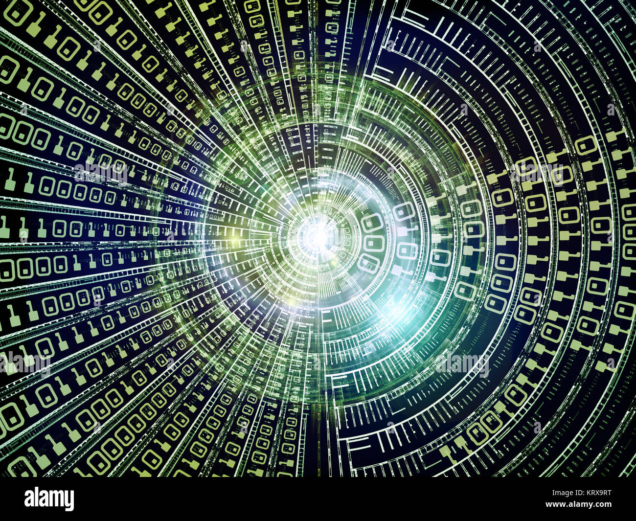 Processing World of Numbers Stock Photo - Alamy