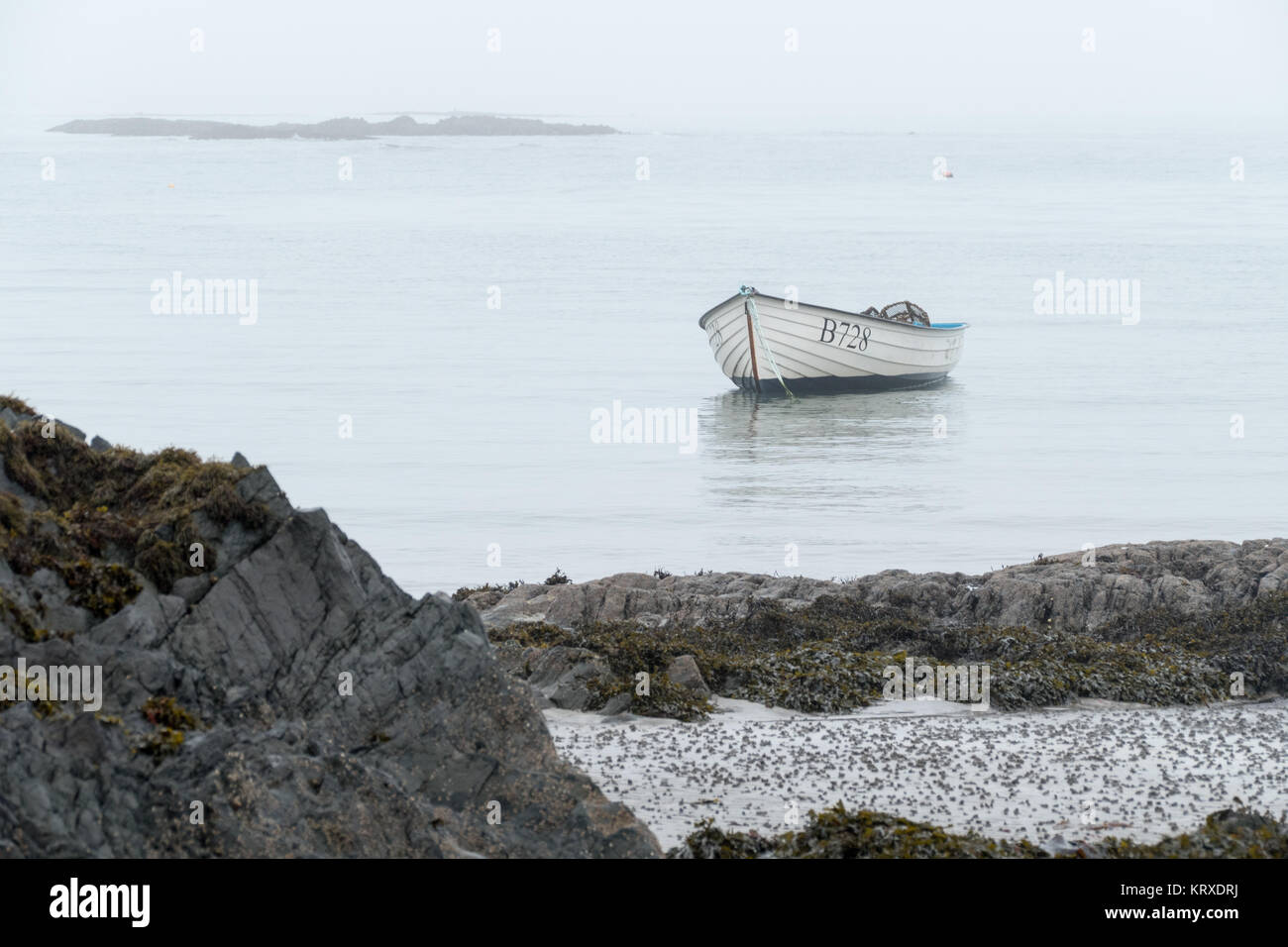 Ballywalter, Co Down, N Ireland, UK, 21st December 2017.Weather news. A mild, calm and foggy morning in Ballywalter, Northern Ireland.. copyright Gary Telford/Alamy live news Stock Photo