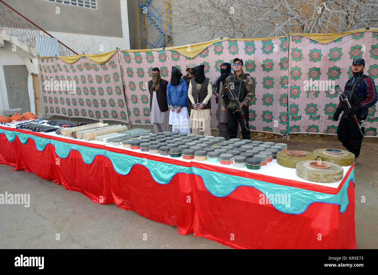 Seized armed which recovered from Gulistan area of Balochistan during