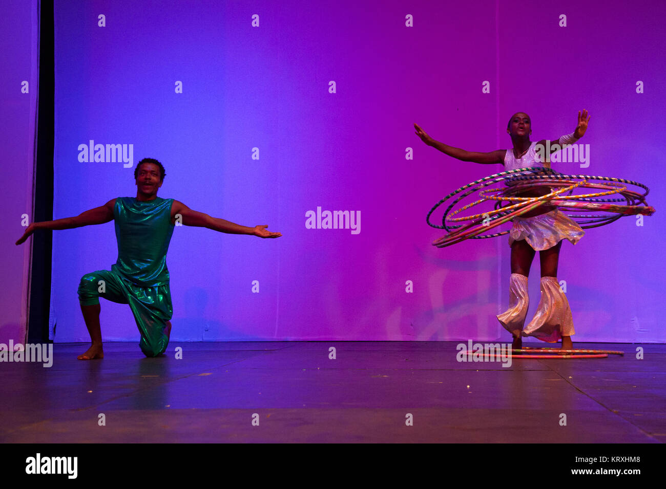 African Dancer performance show Stock Photo