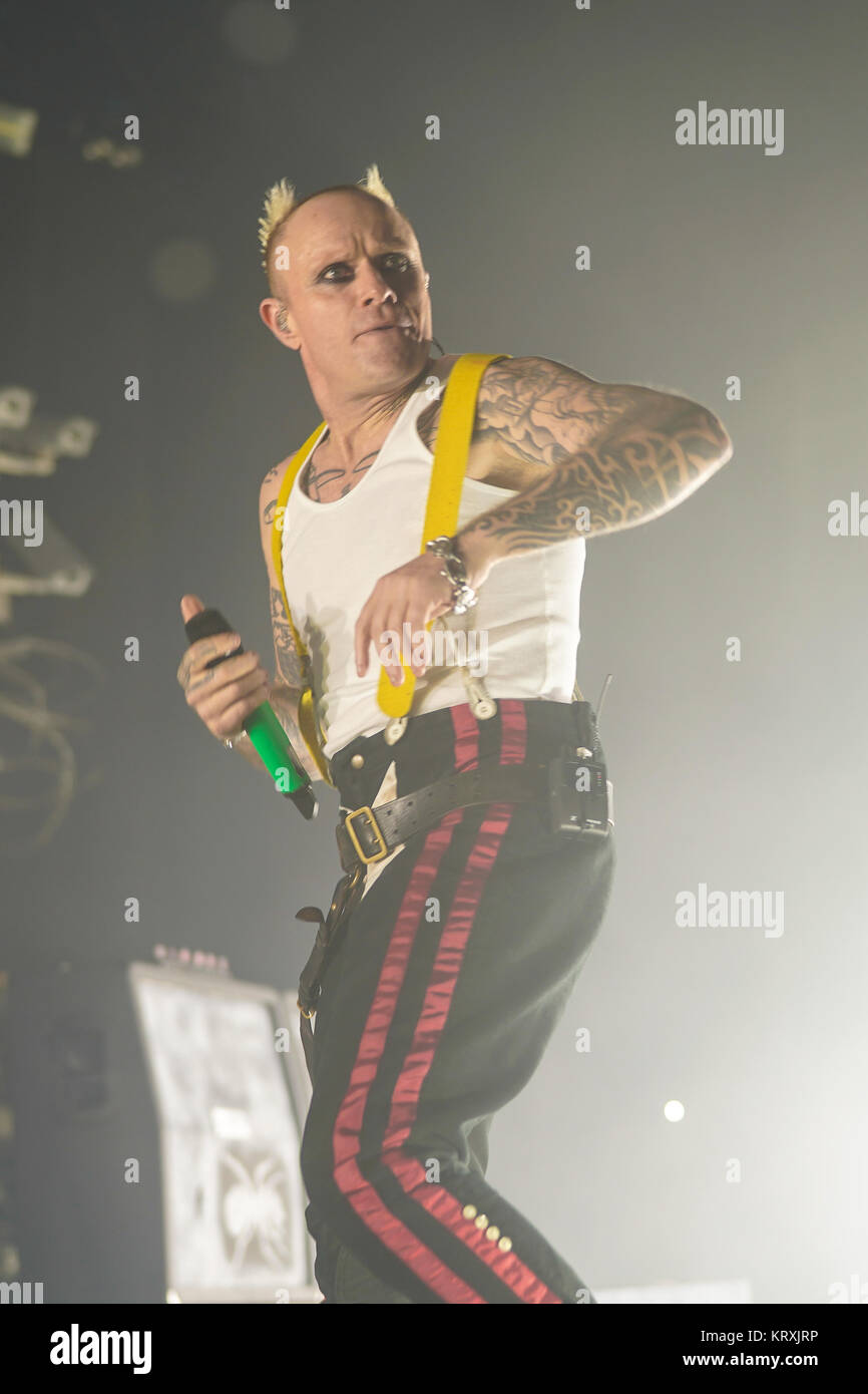 London, UK. 21st Dec, 2017. Keith Flint of The Prodigy performing live on stage at Brixton O2 Academy in London. Photo date: Thursday, December 21, 2017. Credit: Roger Garfield/Alamy Live News Stock Photo