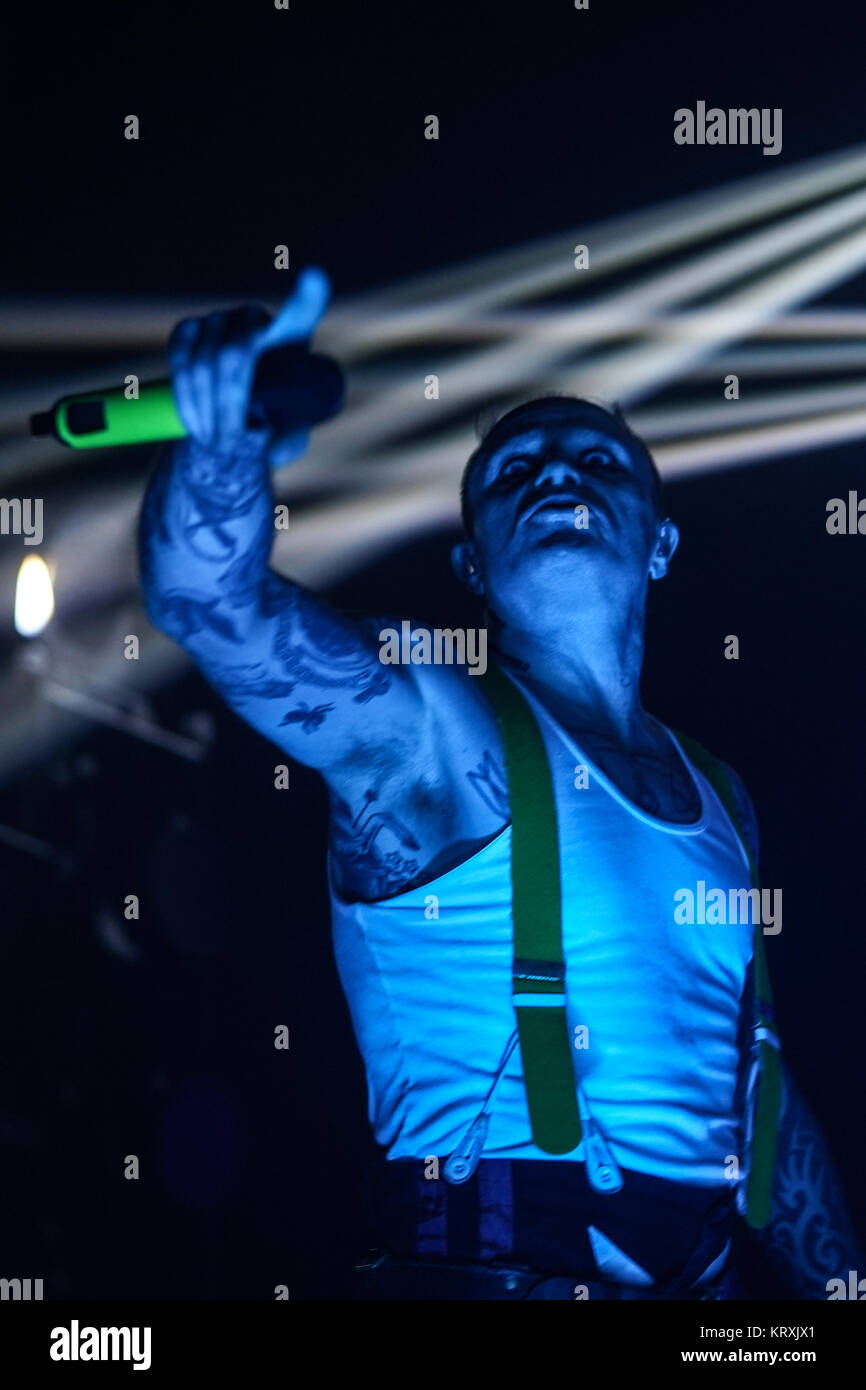 London, UK. 21st Dec, 2017. Keith Flint of The Prodigy performing live on stage at Brixton O2 Academy in London. Photo date: Thursday, December 21, 2017. Credit: Roger Garfield/Alamy Live News Stock Photo
