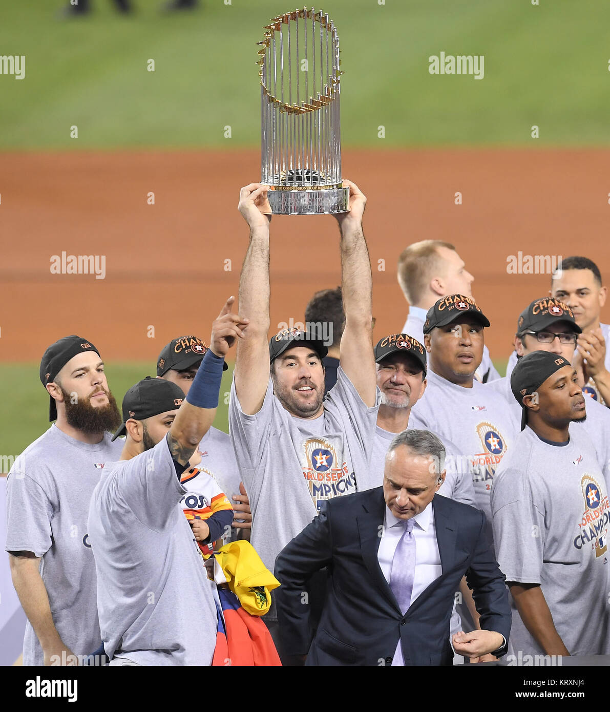Mlb world series trophy 2017 hi-res stock photography and images - Alamy