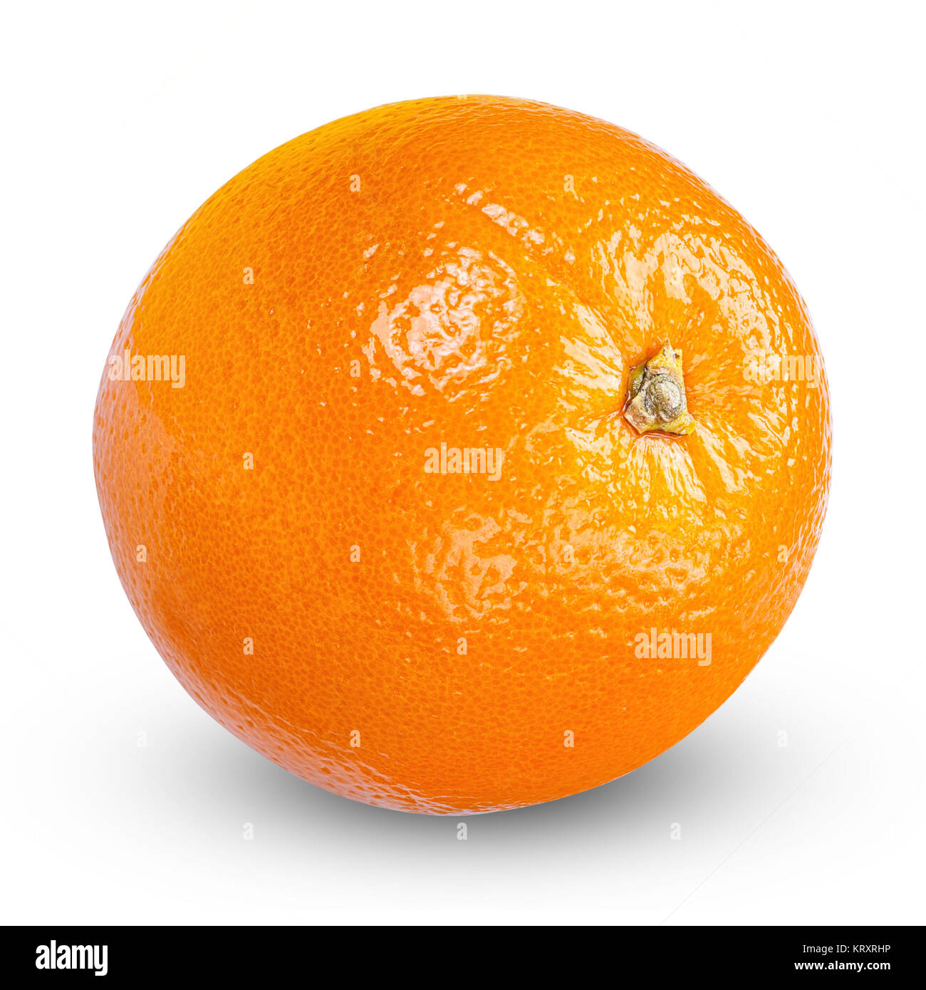 Orange With Ripe Ripe orange isolated on white background Stock Photo - Alamy