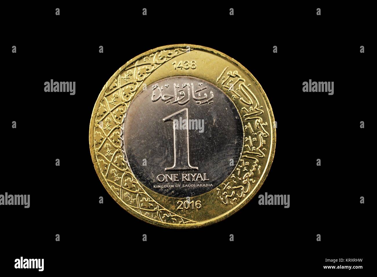 A Close Up Image Of A One Riyal Bank Note From Saudi Arabia On A Background Of Indian Ten Rupee Bank Notes In Macro Stock Photo Alamy
