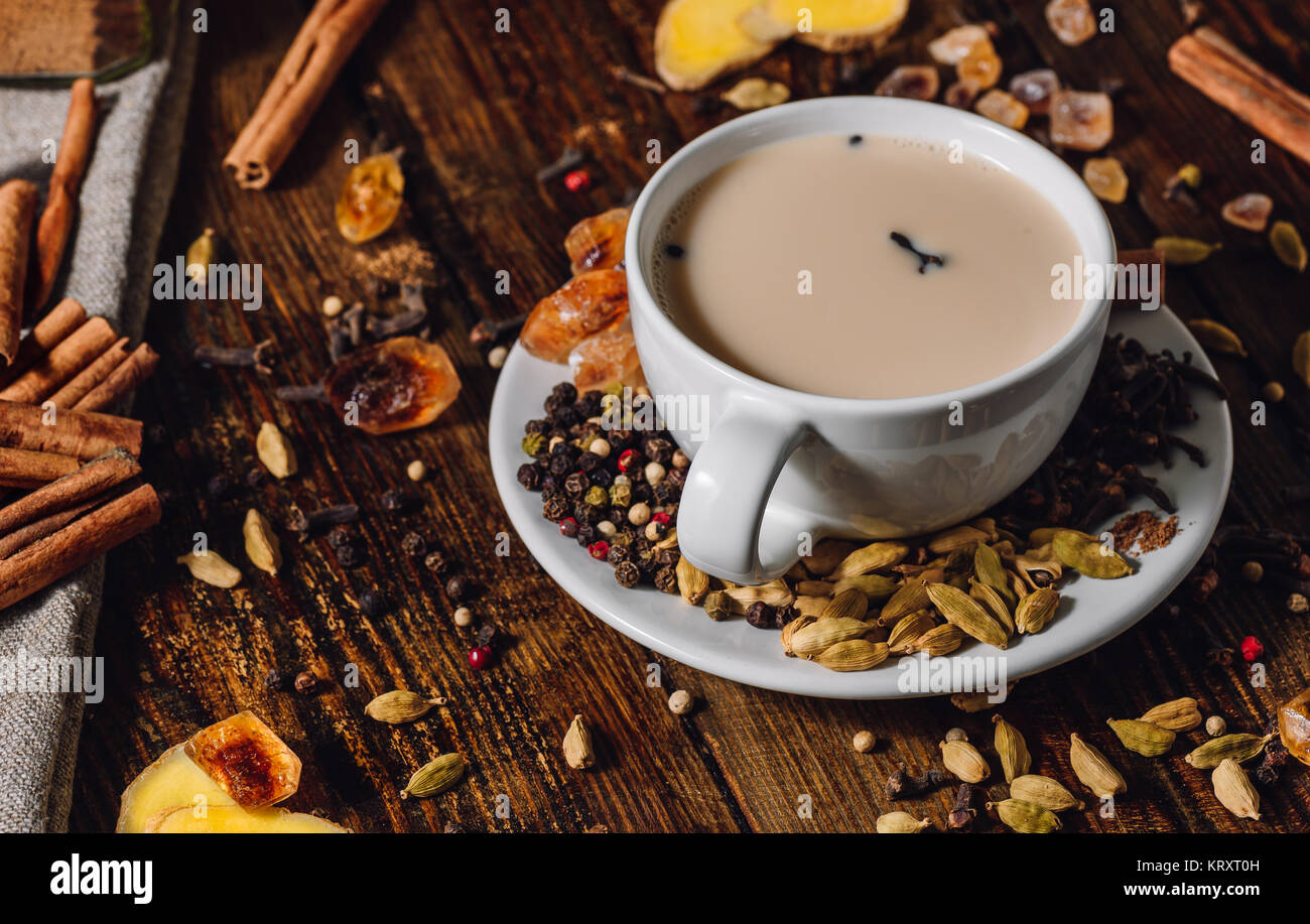 Cup of Masala Tea Stock Photo - Alamy