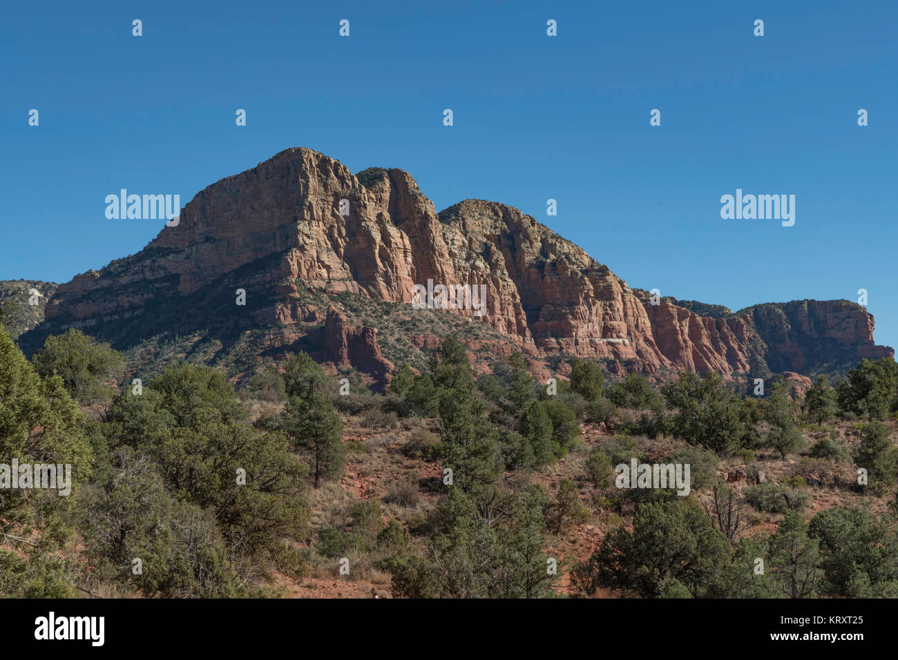 Courthouse Butte from Little Horse trail in the Sedona area of Arizona Stock Photo
