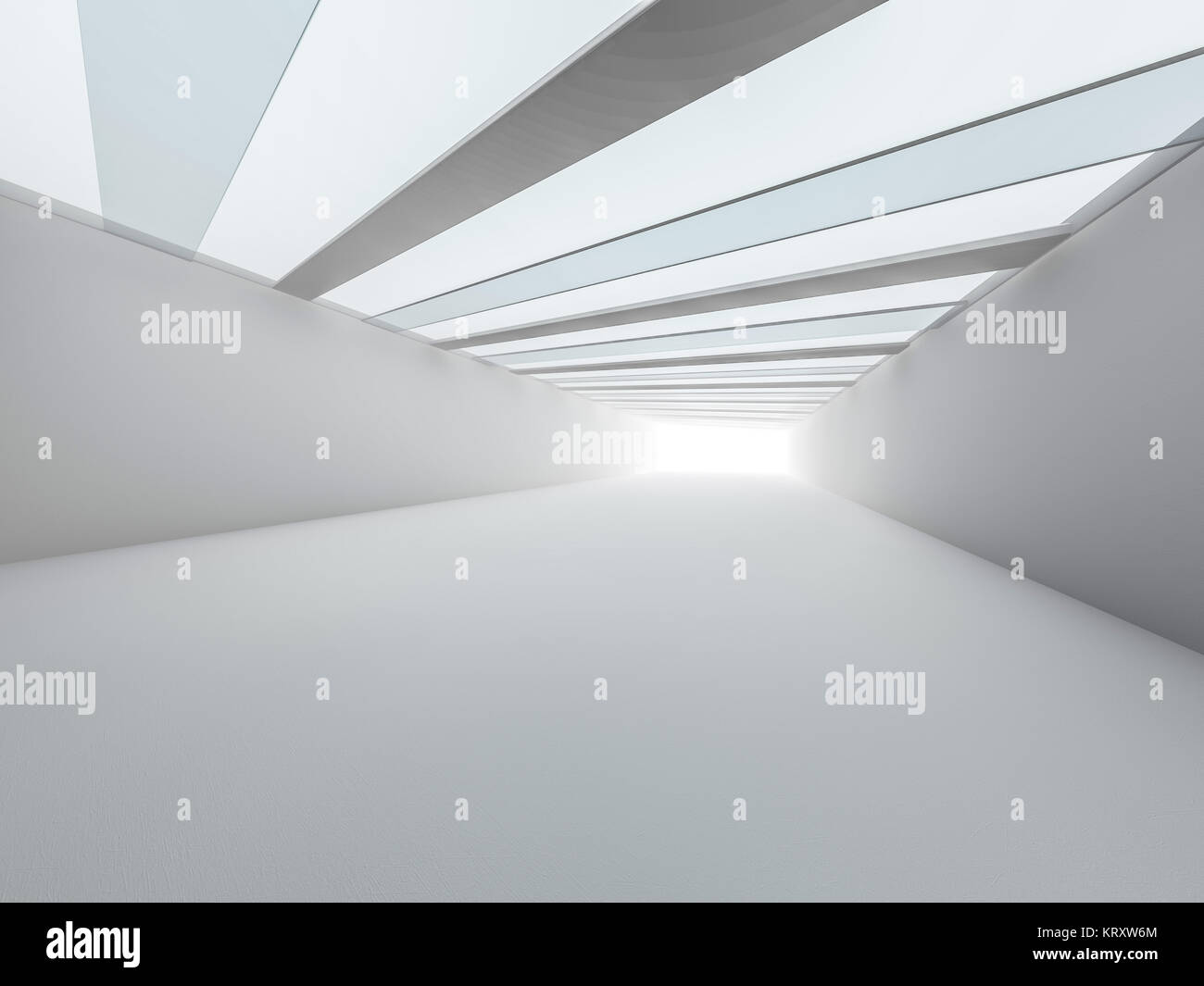 Abstract modern architecture background, empty white open space ...