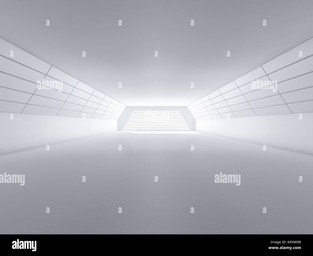 Abstract modern architecture background, empty white open space ...