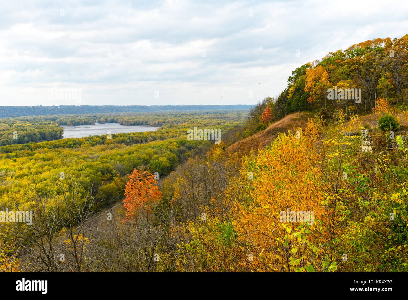 Fall on the MIssissippi Stock Photo Alamy