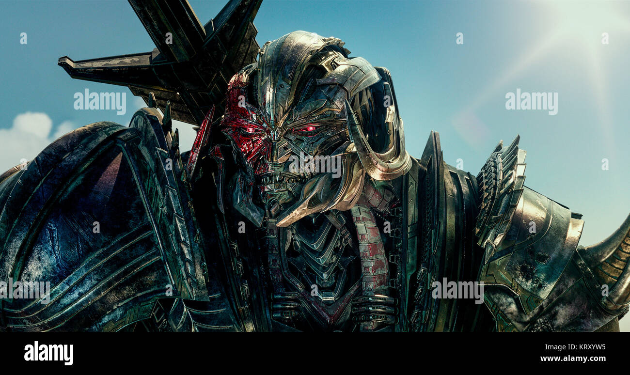 RELEASE DATE: June 21, 2017 TITLE: Transformers: The Last Knight STUDIO: Paramount Pictures DIRECTOR: Michael Bay PLOT: Autobots and Decepticons are at war, with humans on the sidelines. Optimus Prime is gone. The key to saving our future lies buried in the secrets of the past, in the hidden history of Transformers on Earth. STARRING: Megatron. (Credit Image: © Paramount Pictures/Entertainment Pictures) Stock Photo