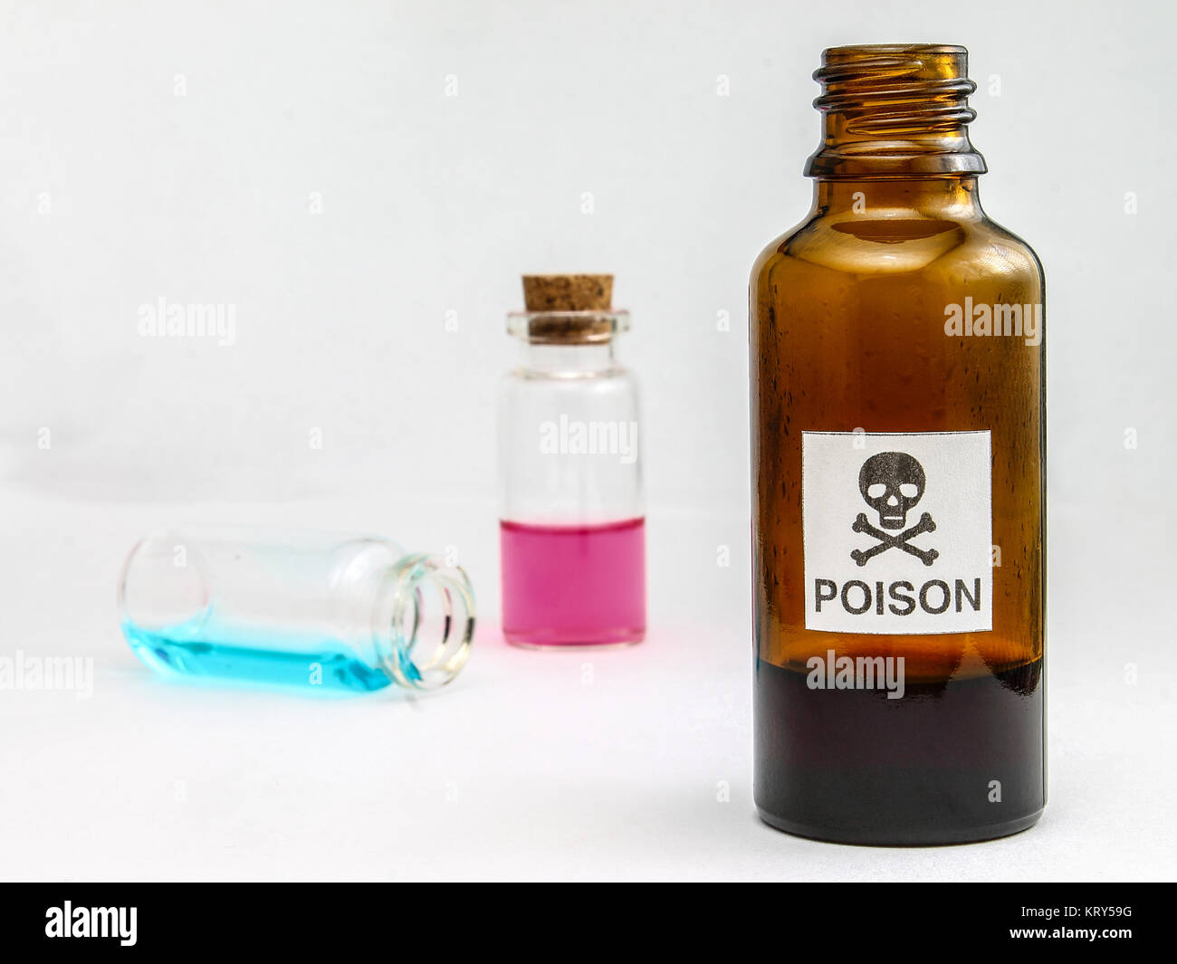 Poison - Poisoning - Methyl alcohol Stock Photo