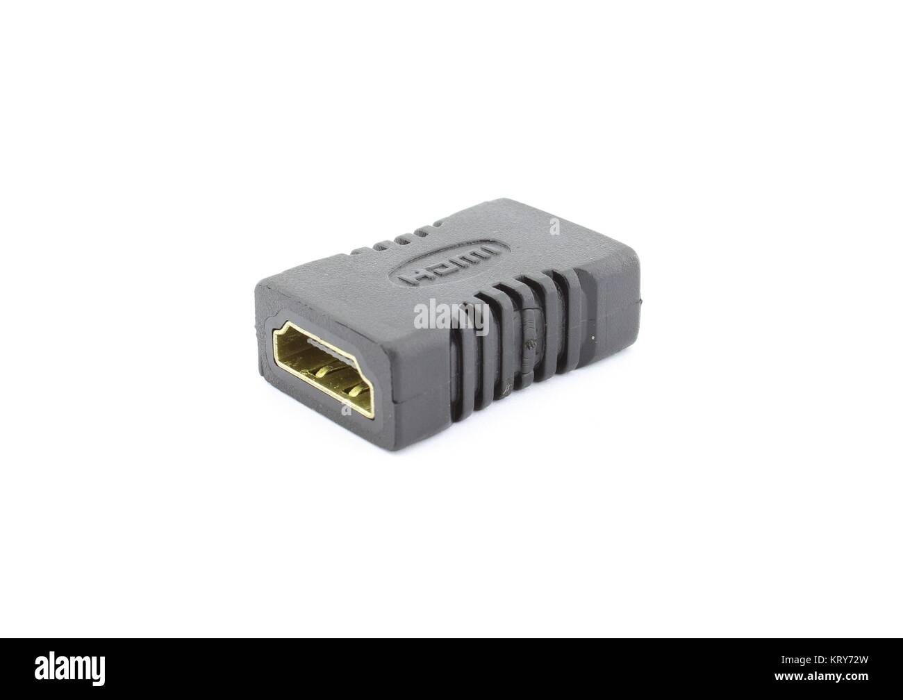 HDMI female to female adapter Stock Photo