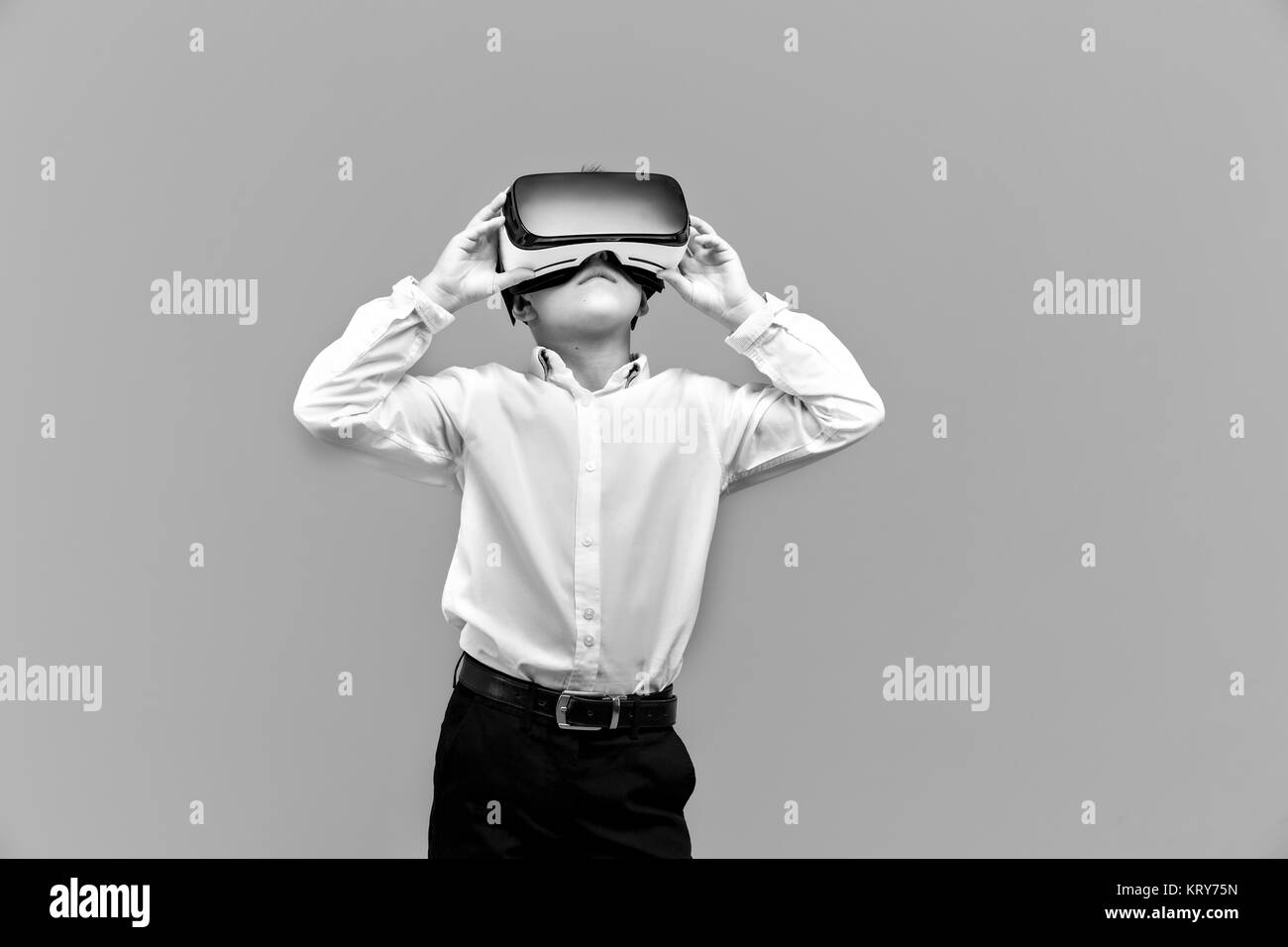 Reality holding Black and White Stock Photos & Images - Alamy