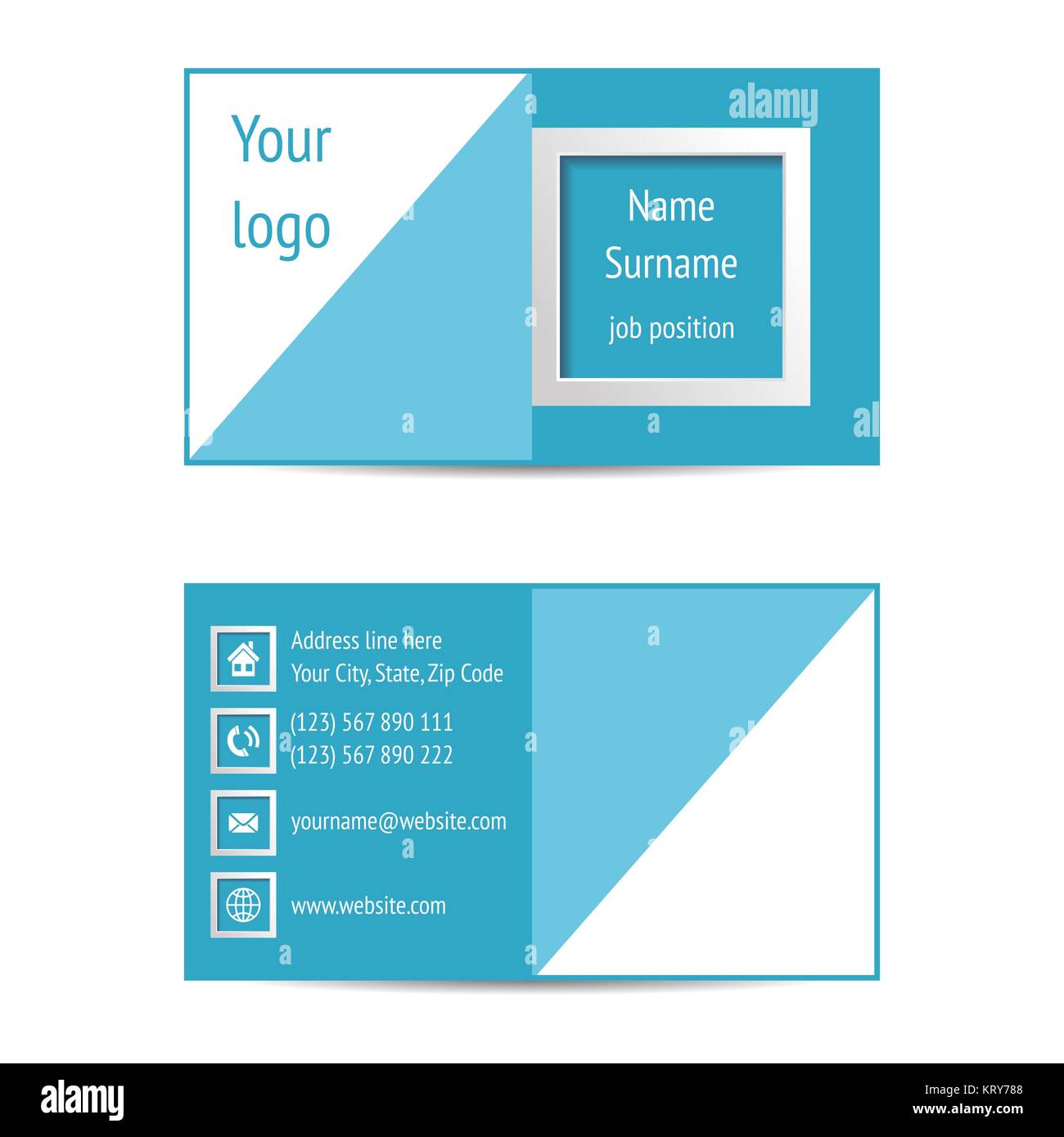 Creative id card template Cut Out Stock Images & Pictures Alamy