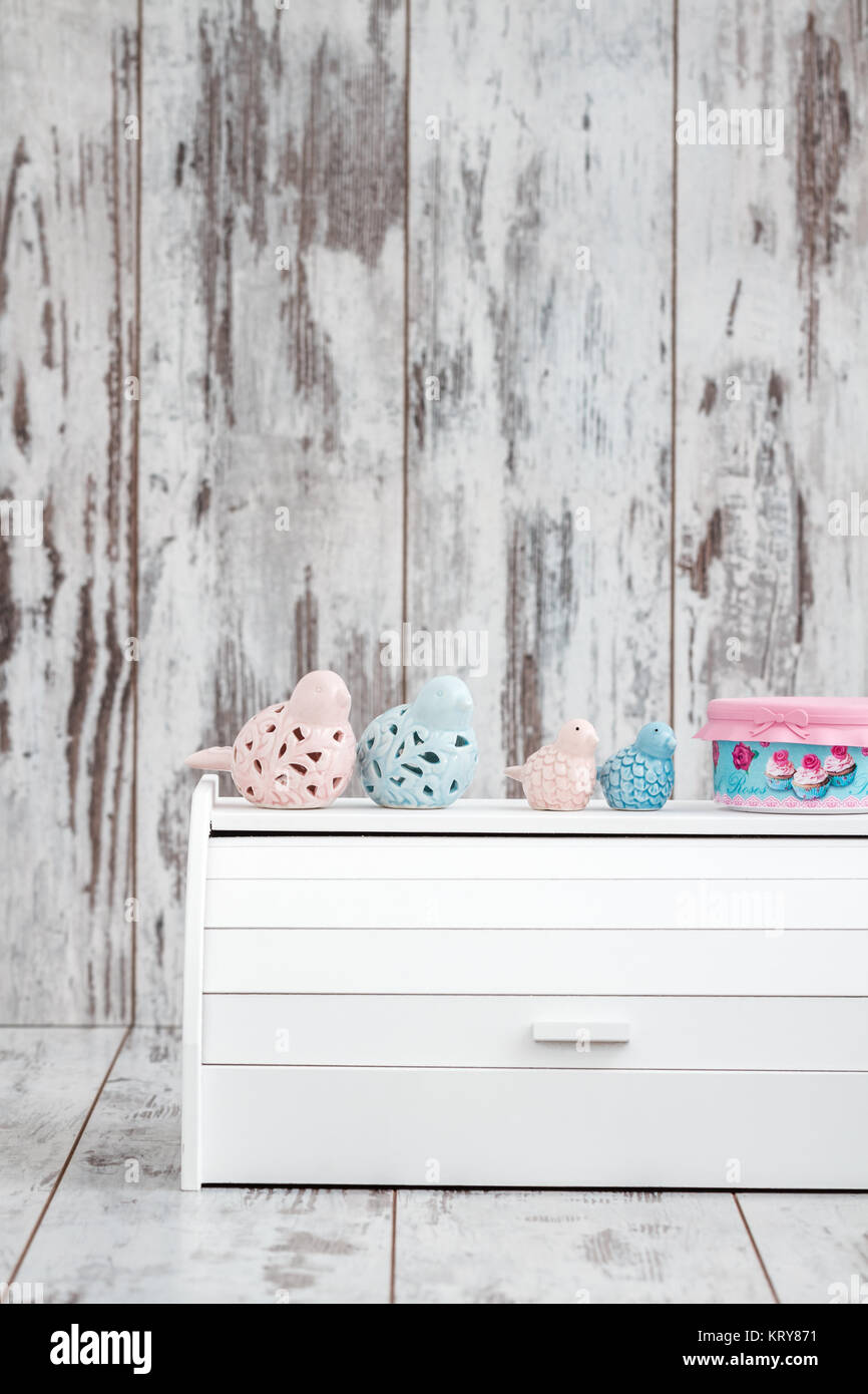 White Wooden Bread Box for Bread Keeping Stock Photo Alamy