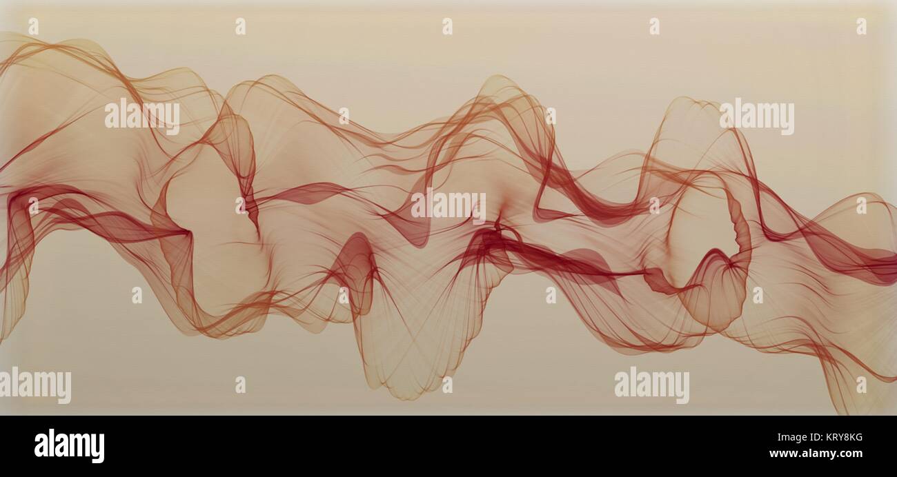 abstract illustration art color psychedelic fractal wavy spiral lines on a brown background organic forms on the subject of abstraction, imagination a Stock Photo