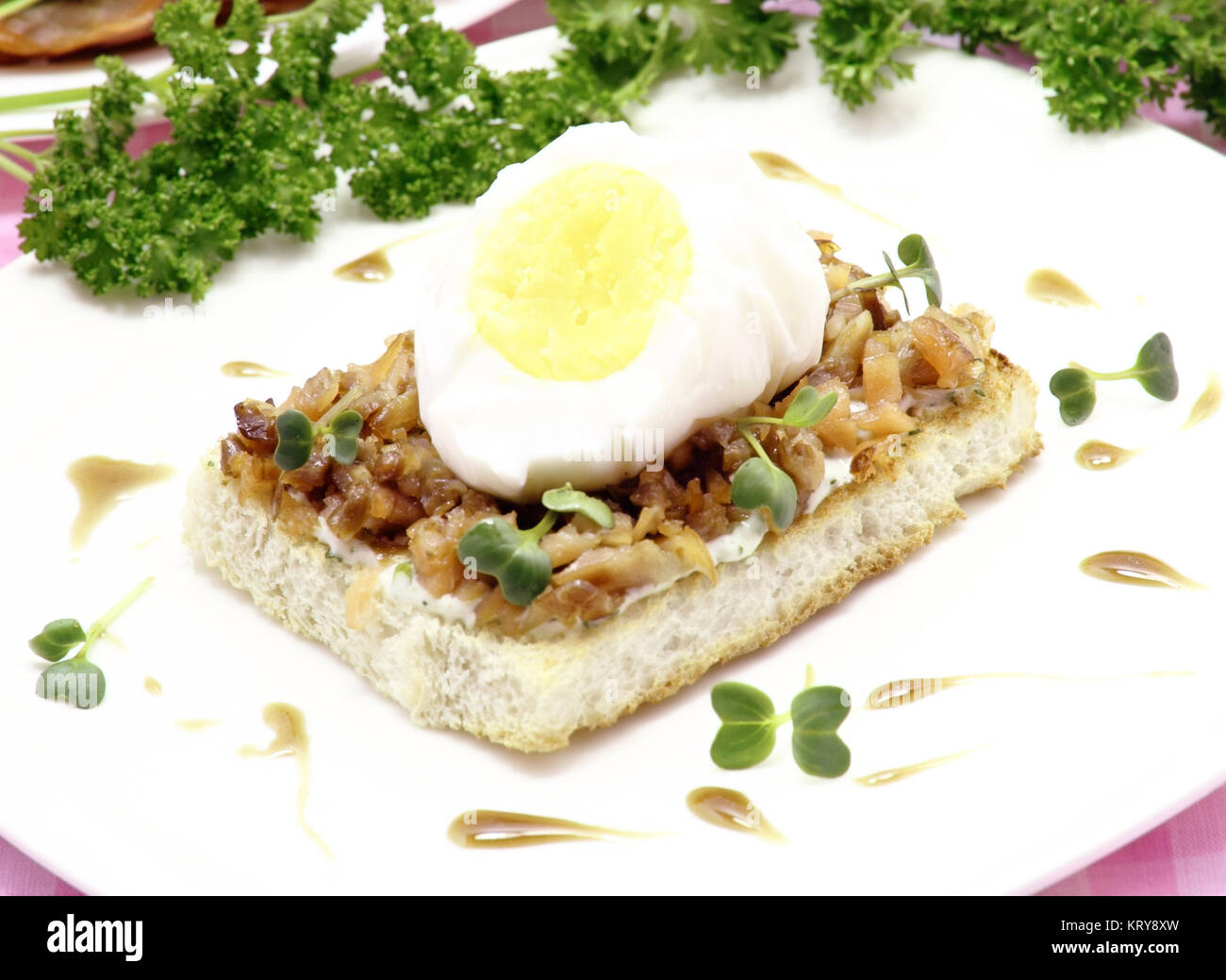Sandwich with boiled egg Stock Photo - Alamy