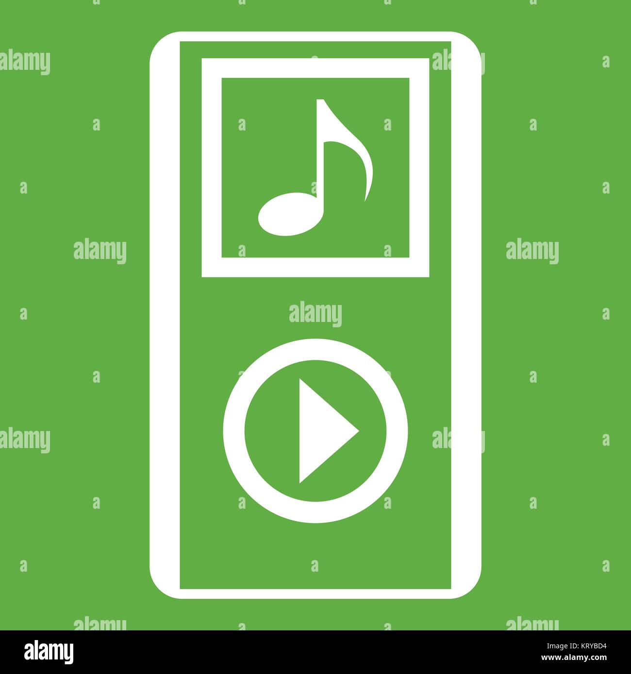 Mini MP3 portable player icon green Stock Vector Image & Art - Alamy