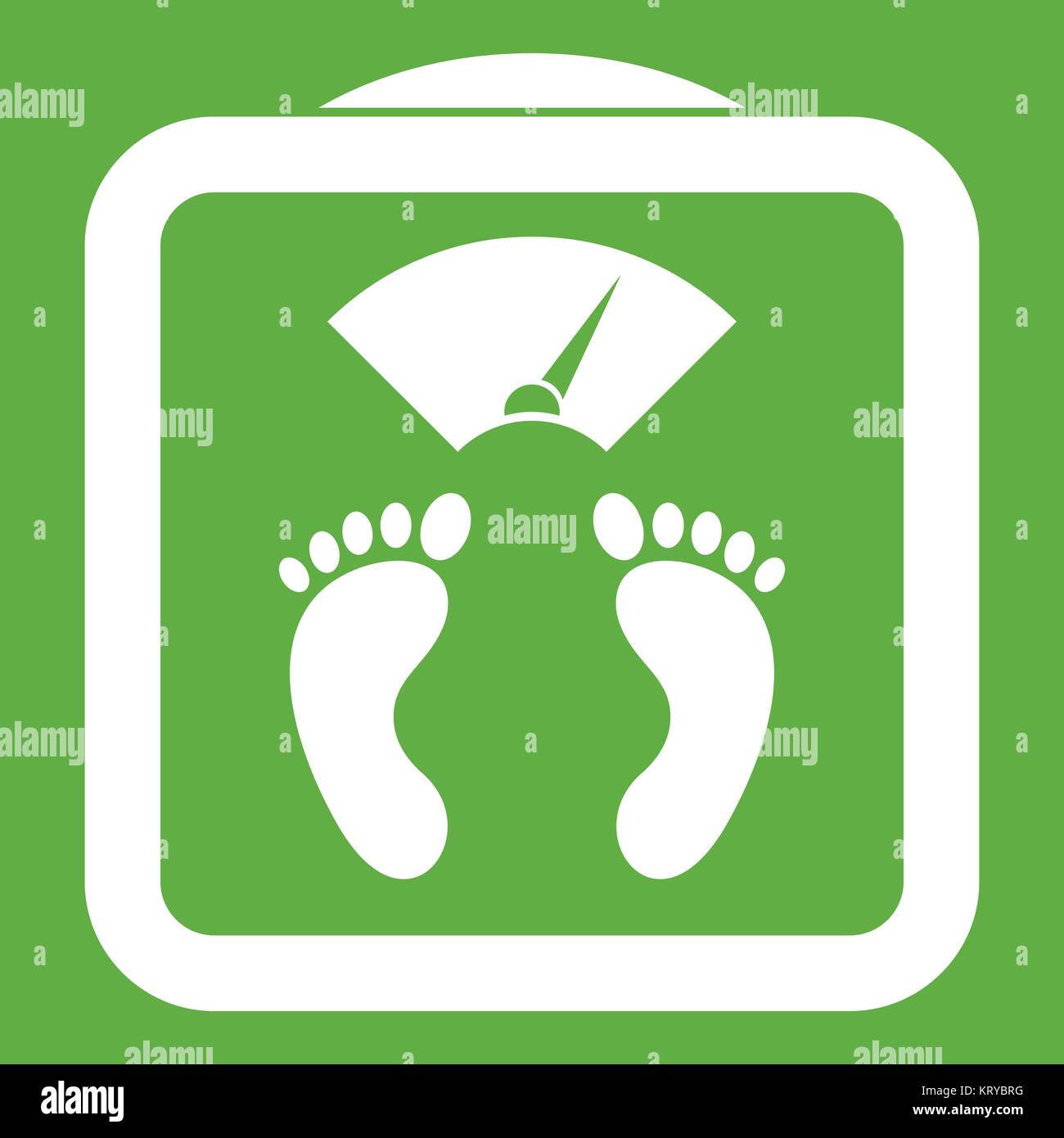 Floor scales icon green Stock Vector Image & Art - Alamy