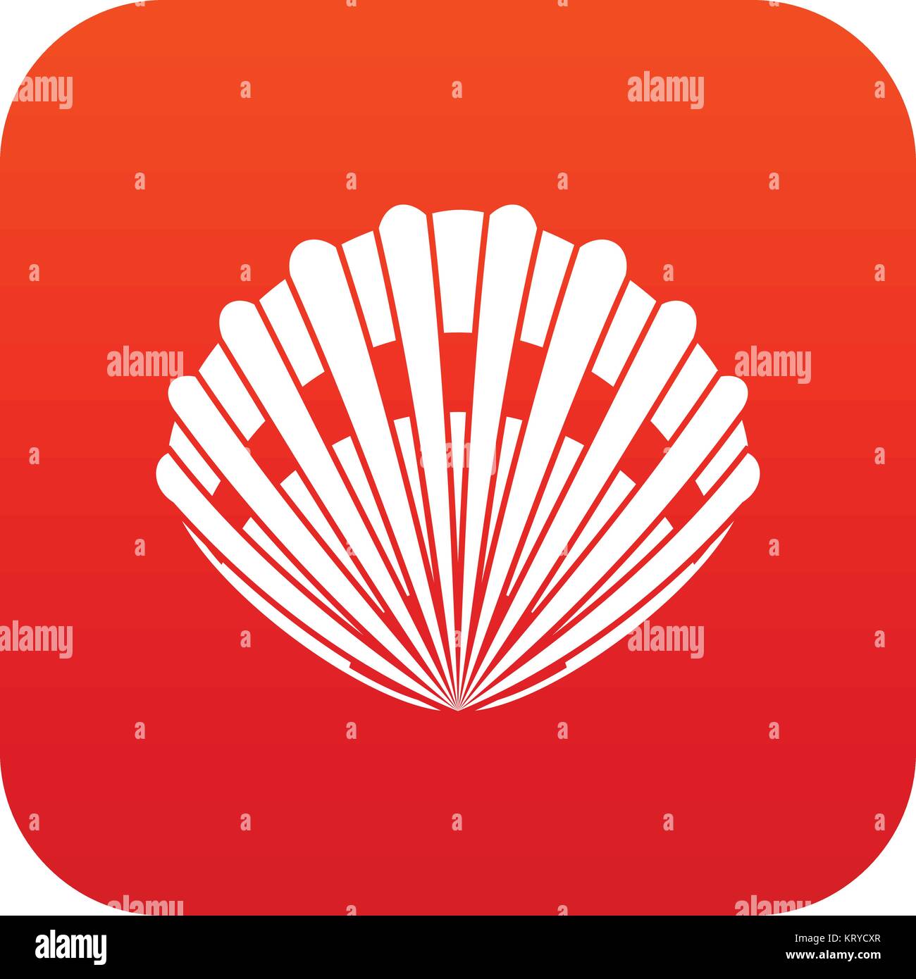 Pearl shell icon digital red Stock Vector Image & Art - Alamy