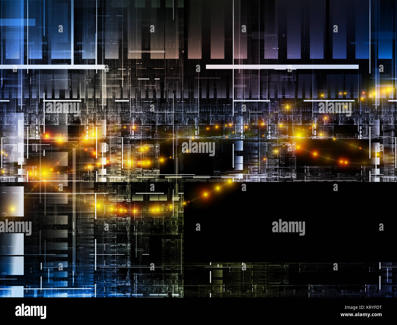 Virtual Wave Virtual Grid Stock Photo - Alamy