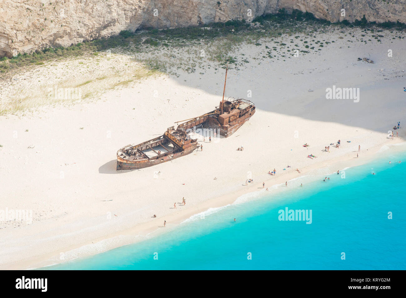 Shipwreck Bay, Navagio, Zakynthos, Griechenland - Shipwreck Bay, Navagio, Zakynthos, Greek Stock Photo