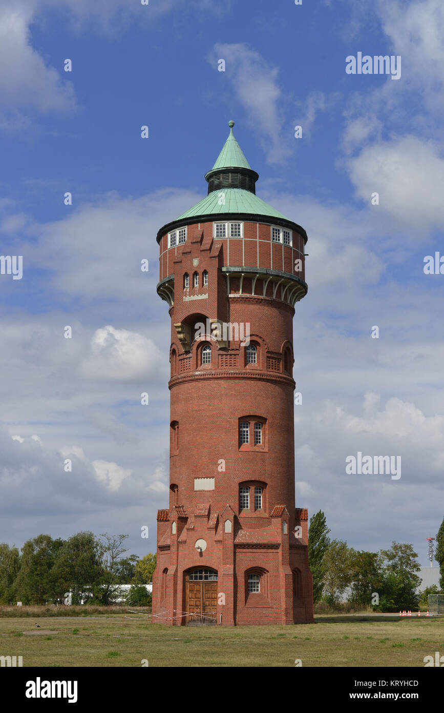 Old water tower, Lankwitzer street, Marien's village, Berlin, Germany, Alter Wasserturm, Lankwitzer Strasse, Mariendorf, Deutschland Stock Photo