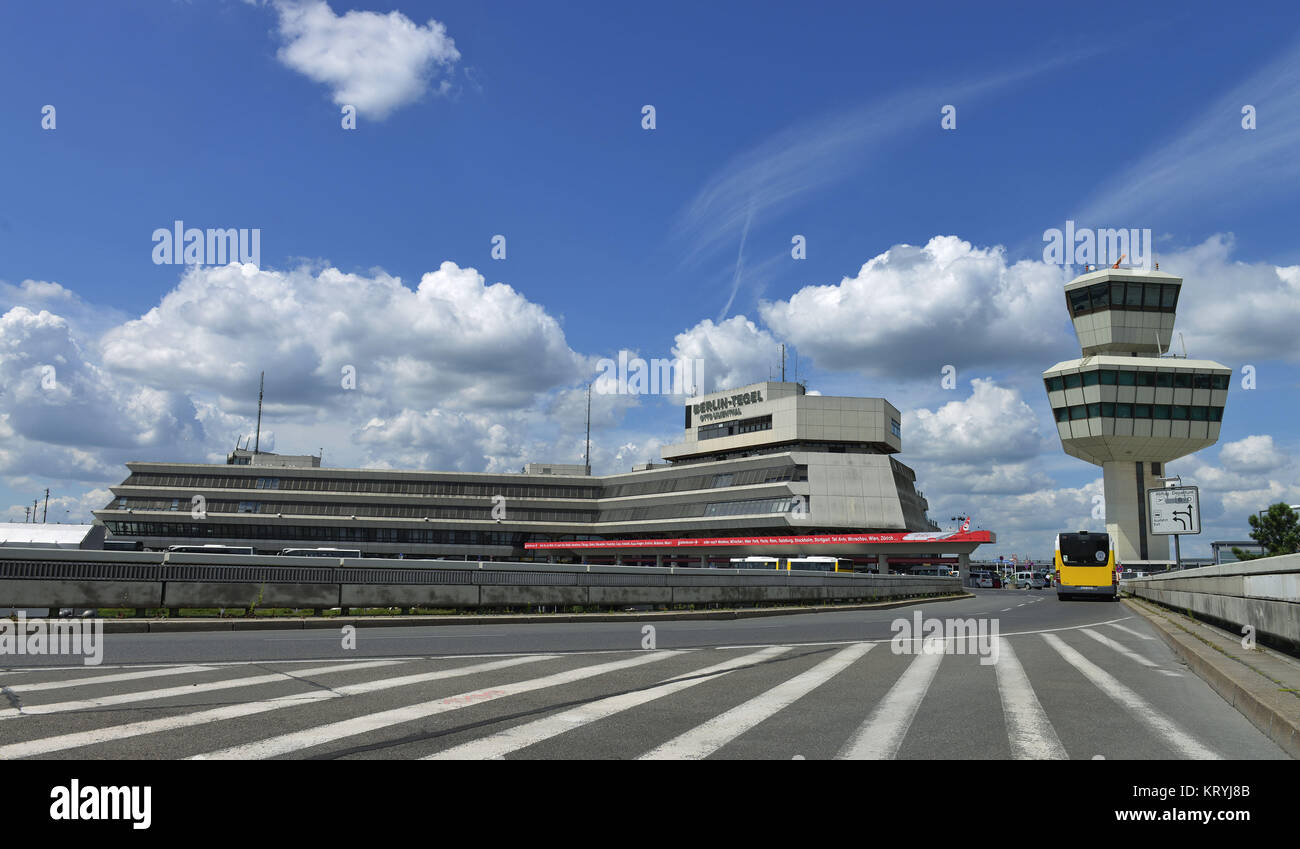 Airport of Tegel, Berlin, Germany , Flughafen Tegel, Deutschland Stock Photo
