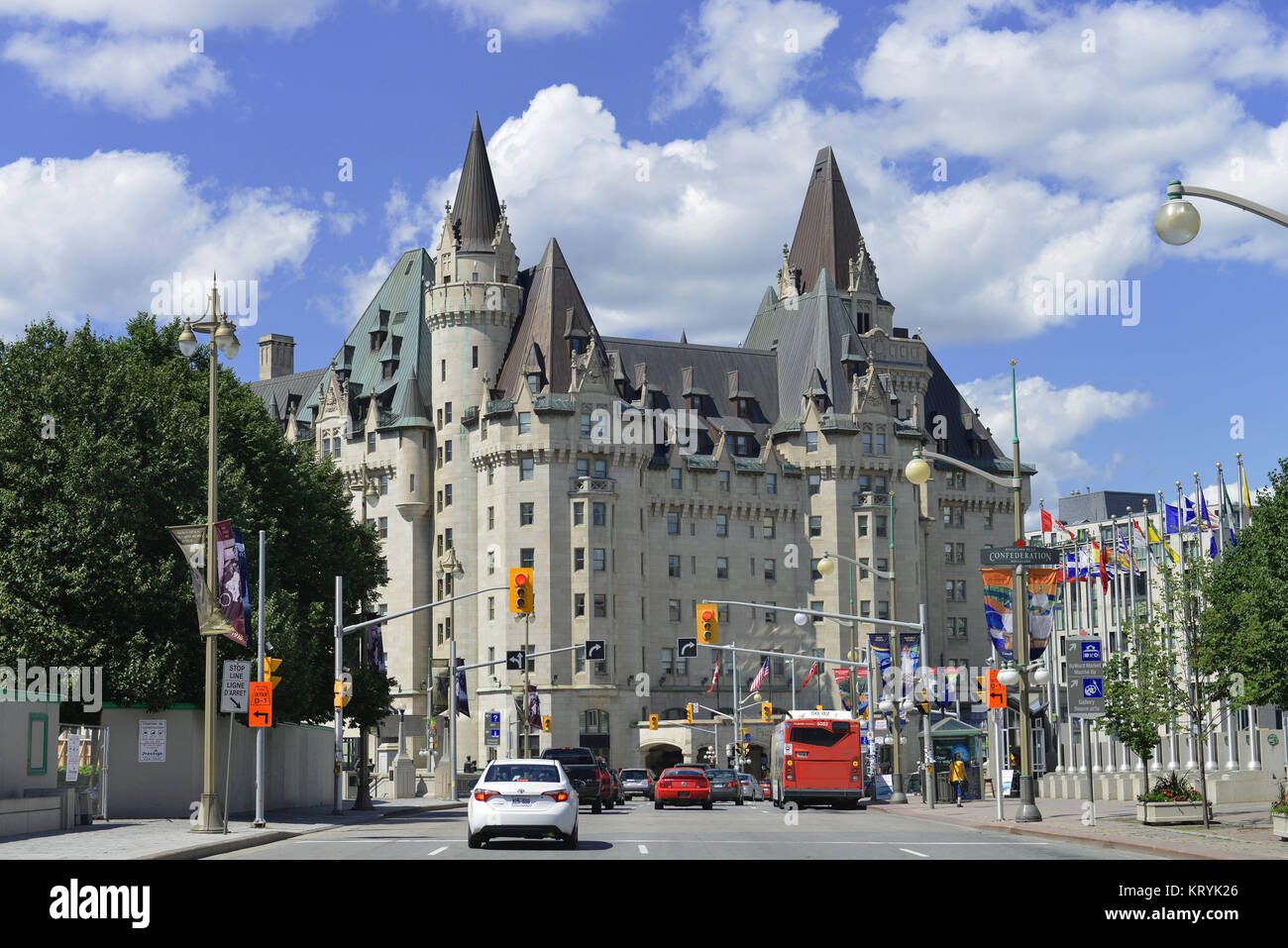 Hotel, Fairmont Chateau Laurier, Ottawa, Ontario, Canada, ´Fairmont Chateau Laurier´, Kanada Stock Photo