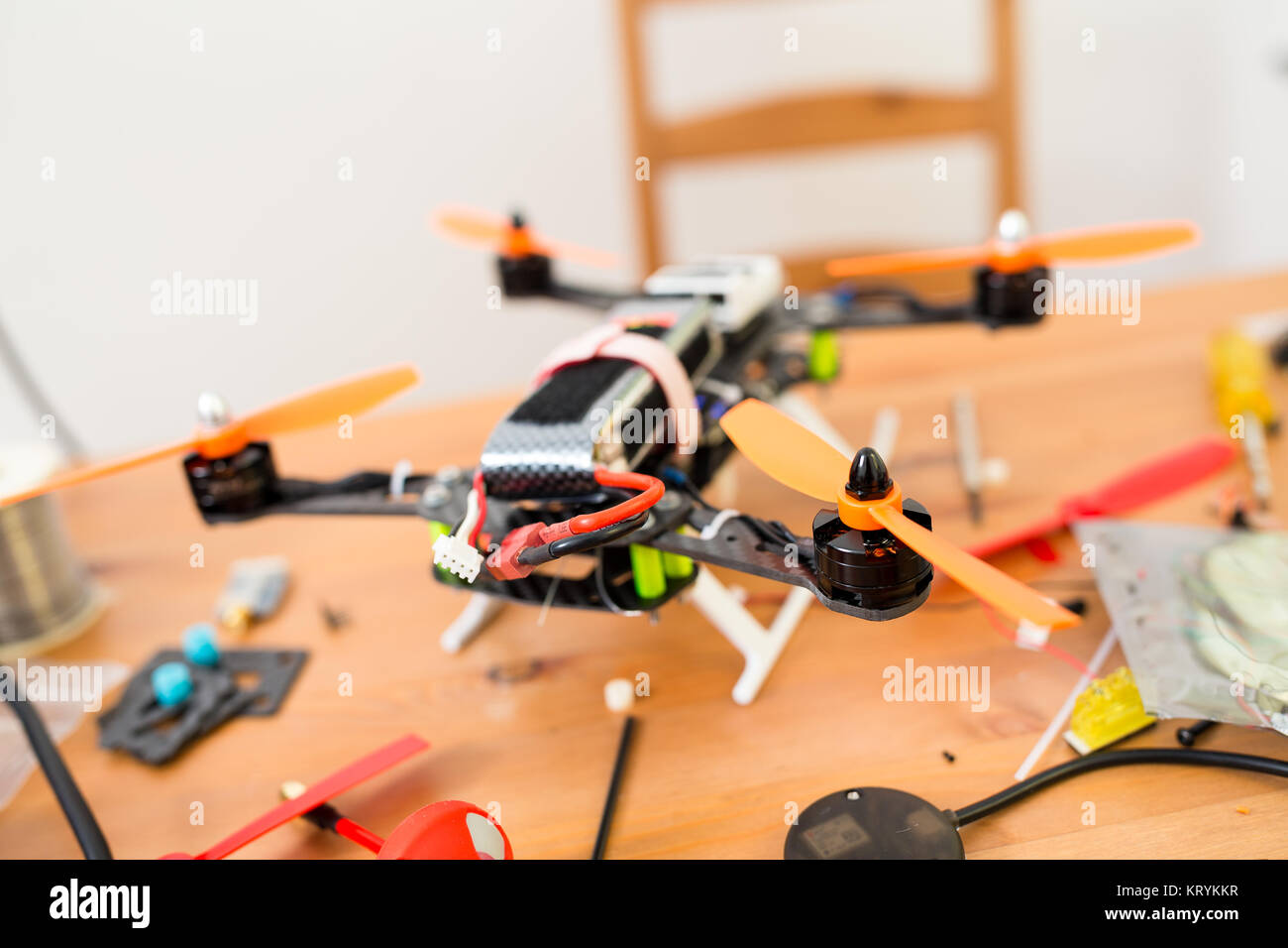 Making of flying drone at home Stock Photo - Alamy