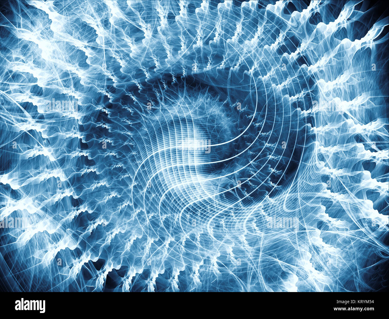 Virtual Spiral Pattern Stock Photo - Alamy