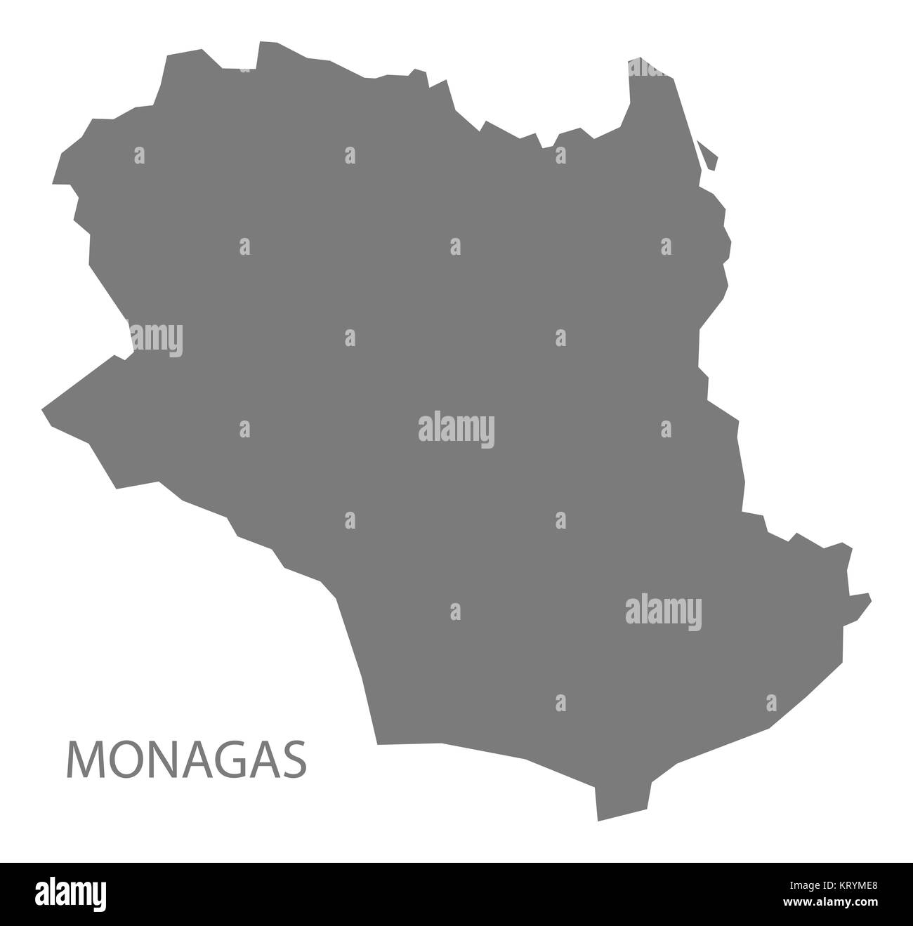 Monagas Venezuela Map grey Stock Photo