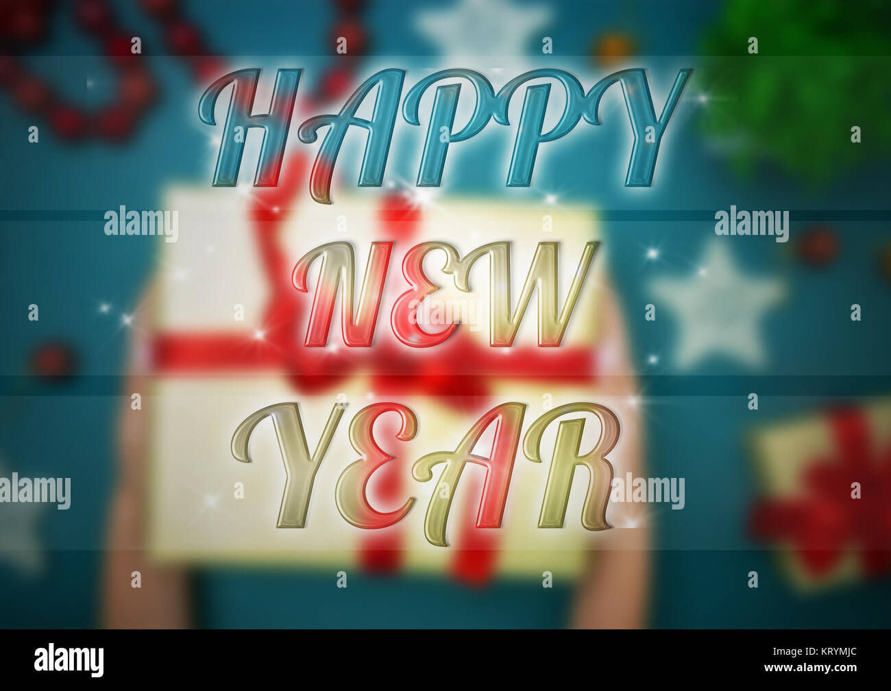 The happy New Year background Stock Photo