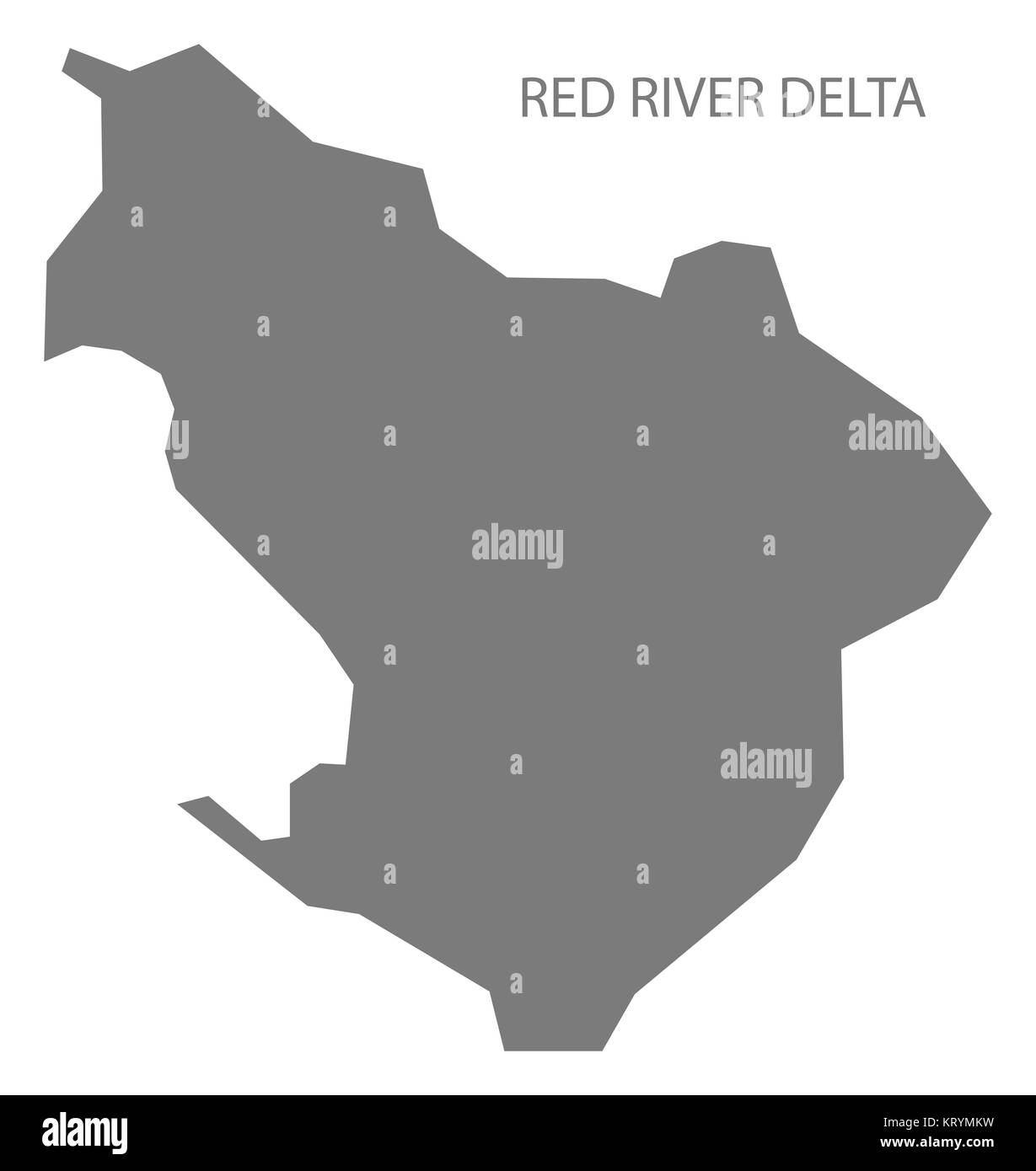 Red River Delta Vietnam Map grey Stock Photo Alamy
