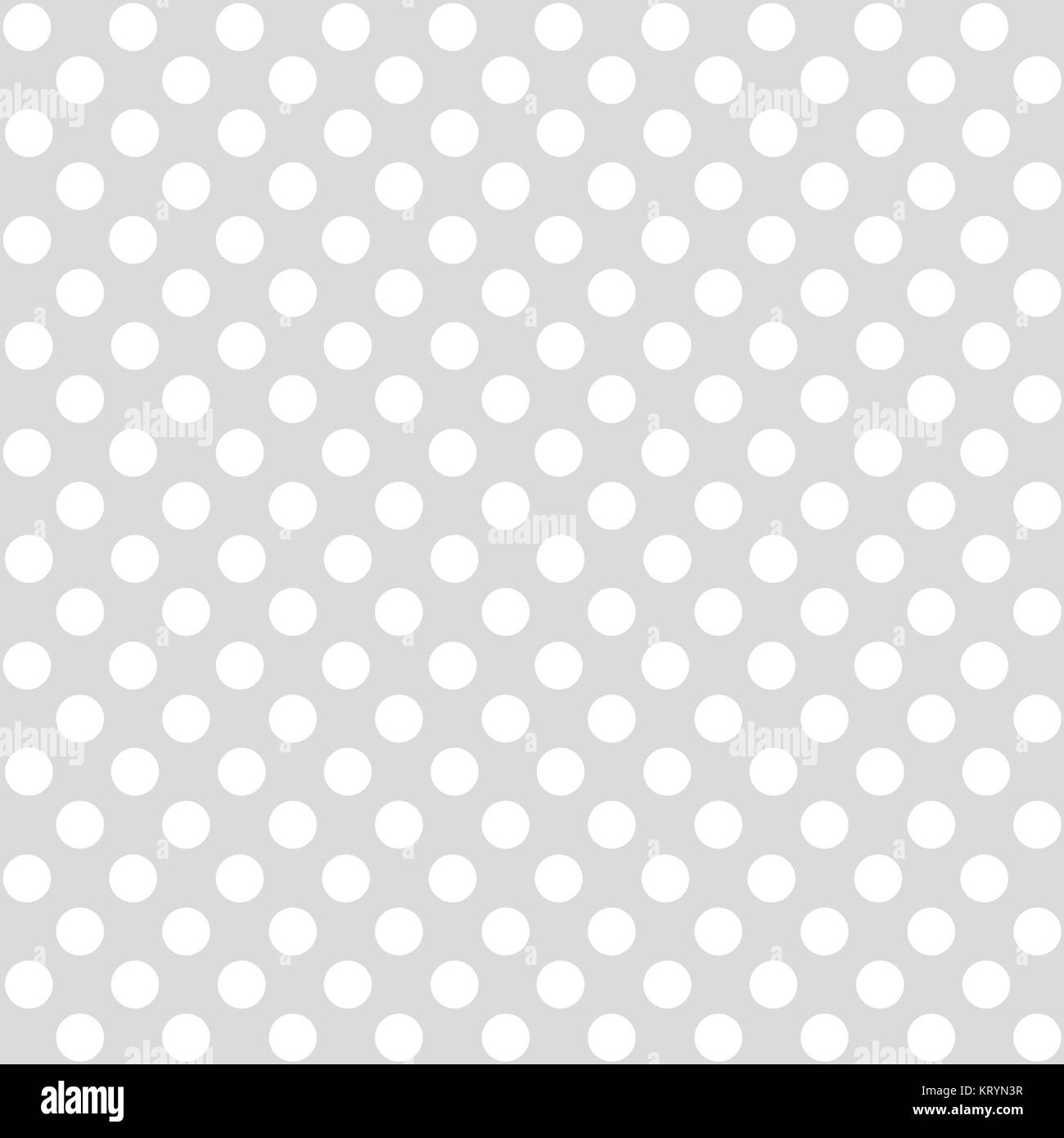 seamless dots pattern light gray white Stock Photo