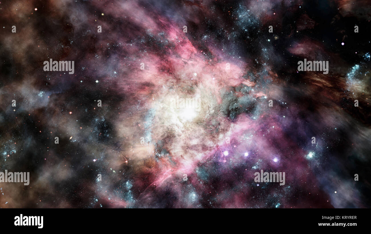 Nebula and galaxies in deep space. Elements of this image furnished by ...