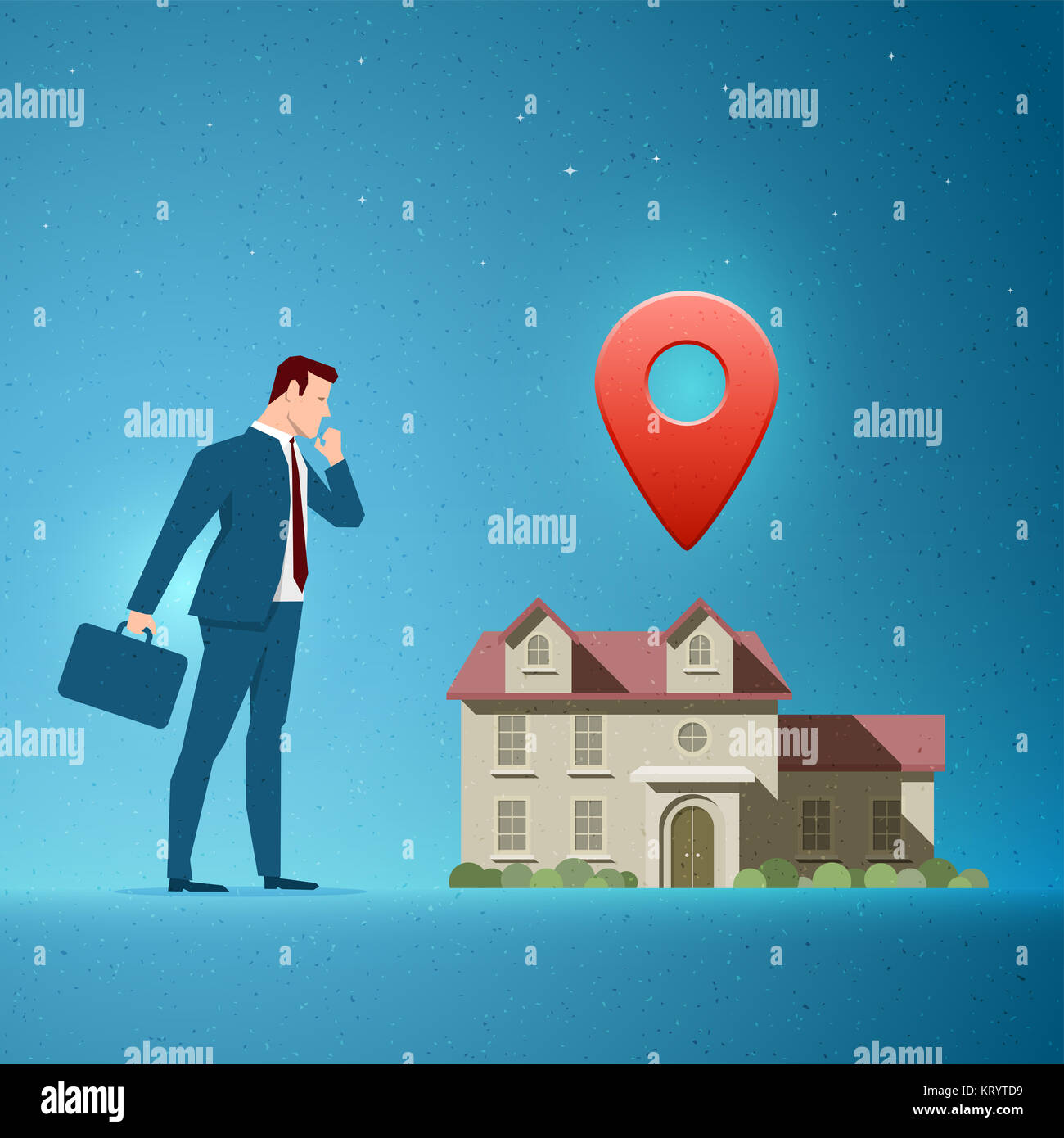 Real Estate concept vector illustration Stock Photo - Alamy