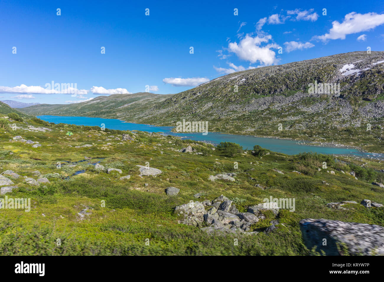 Bergwelt in Norwegen im Sommer Stock Photo