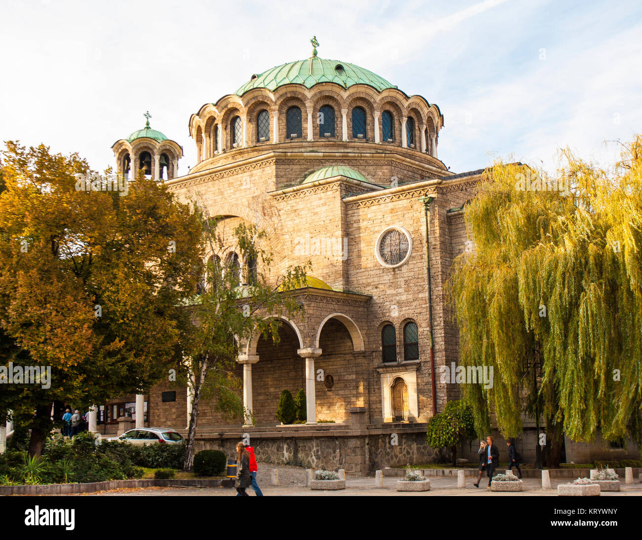 SOFIA, BULGARIA - OCTOBER 08, 2017: Saint Nedelya church built in 1856 ...