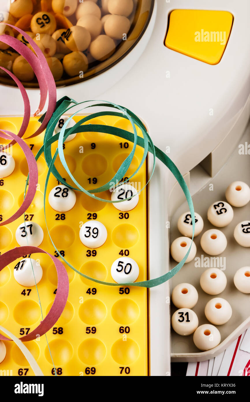 Bingo game details. Stock Photo