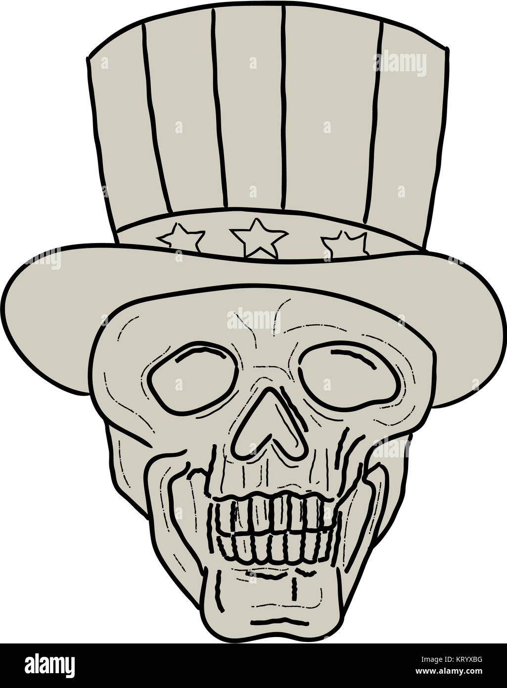 Uncle Sam Top Hat Skull Drawing Stock Photo Alamy Uncle Sam Top Hat Skull Drawing Stock Photo Alamy