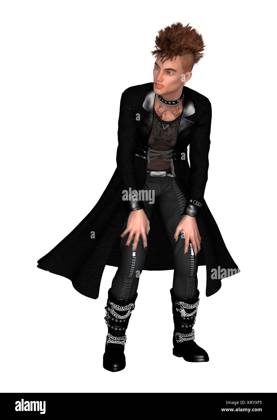 Gothic fashion man hi-res stock photography and images - Alamy