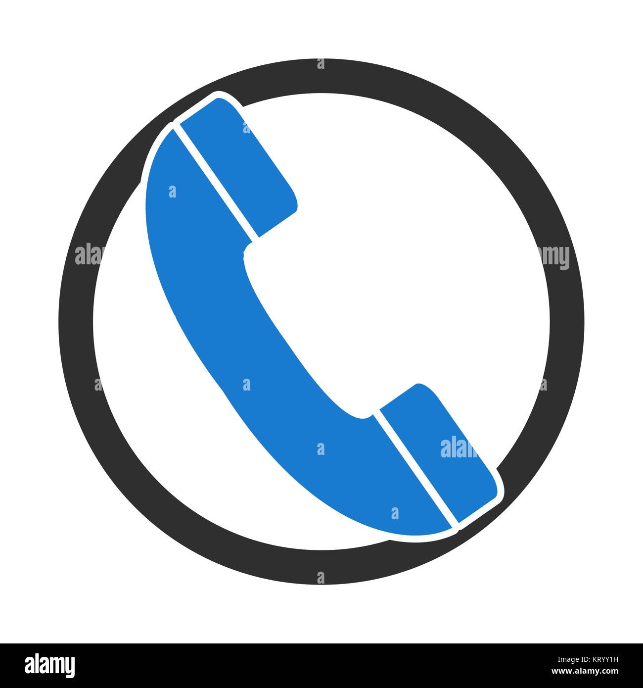 Icon Symbol für Hotline oder Kontakt Stock Photo