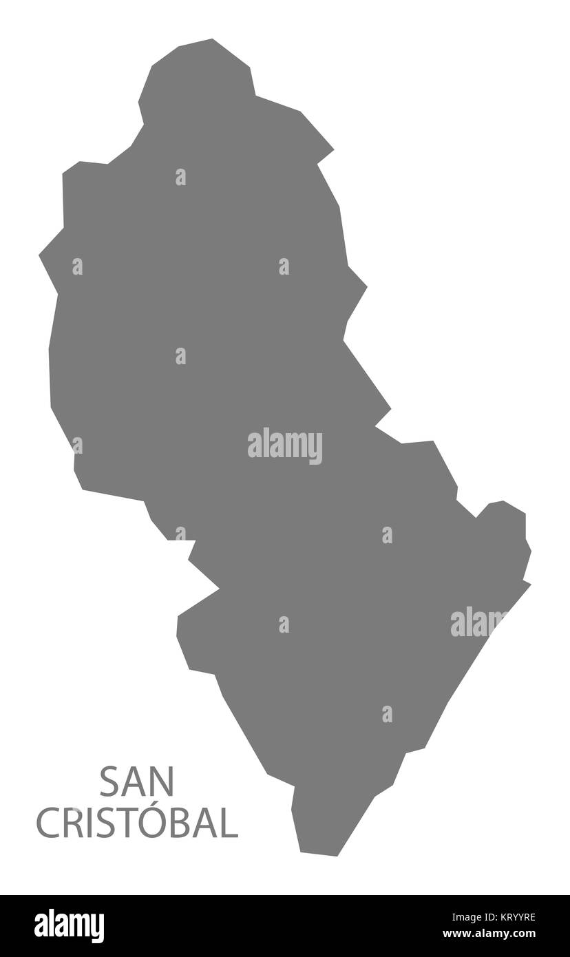 San Cristobal Dominican Republic Map grey Stock Photo Alamy