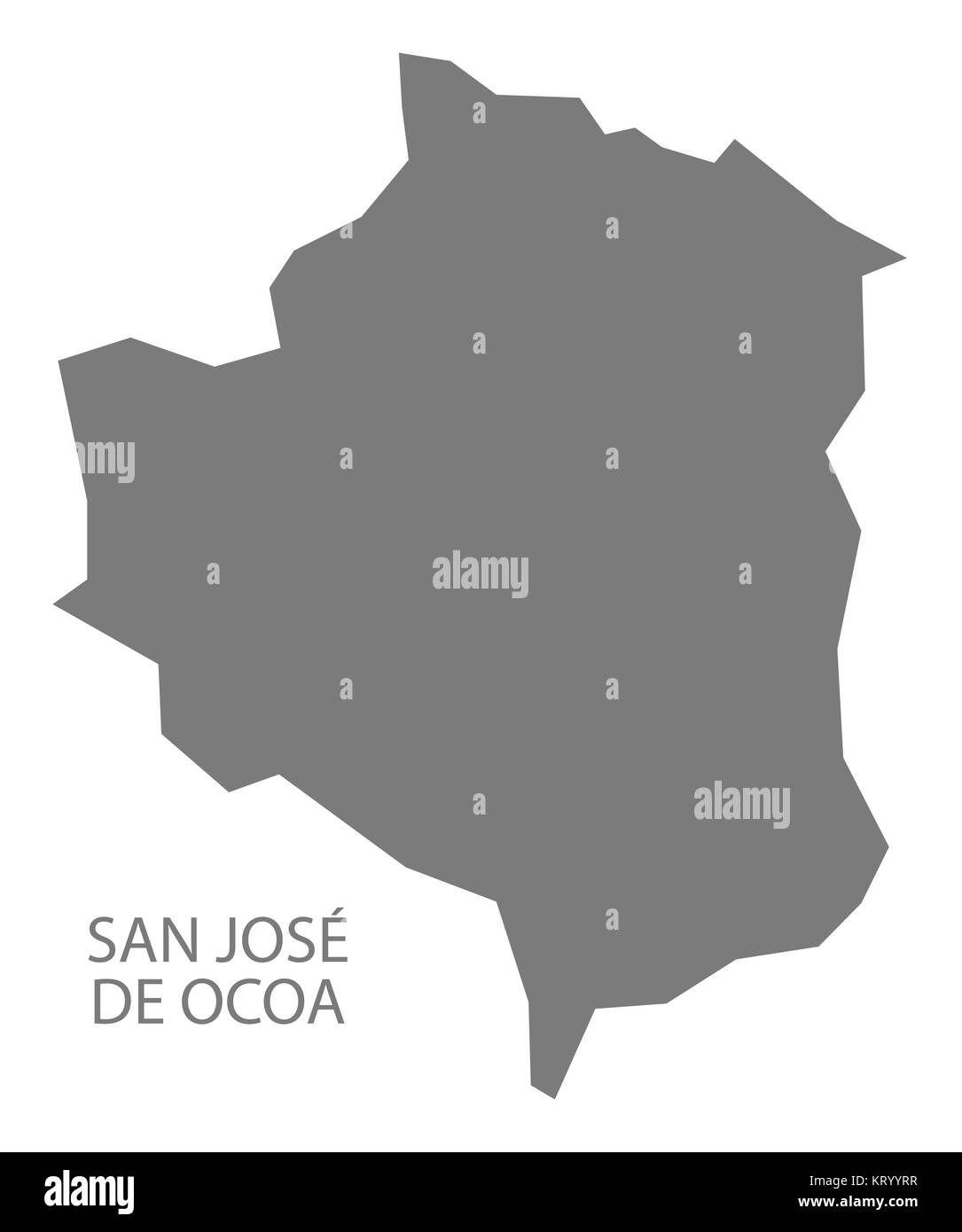 San Jose de Ocoa Dominican Republic Map grey Stock Photo Alamy