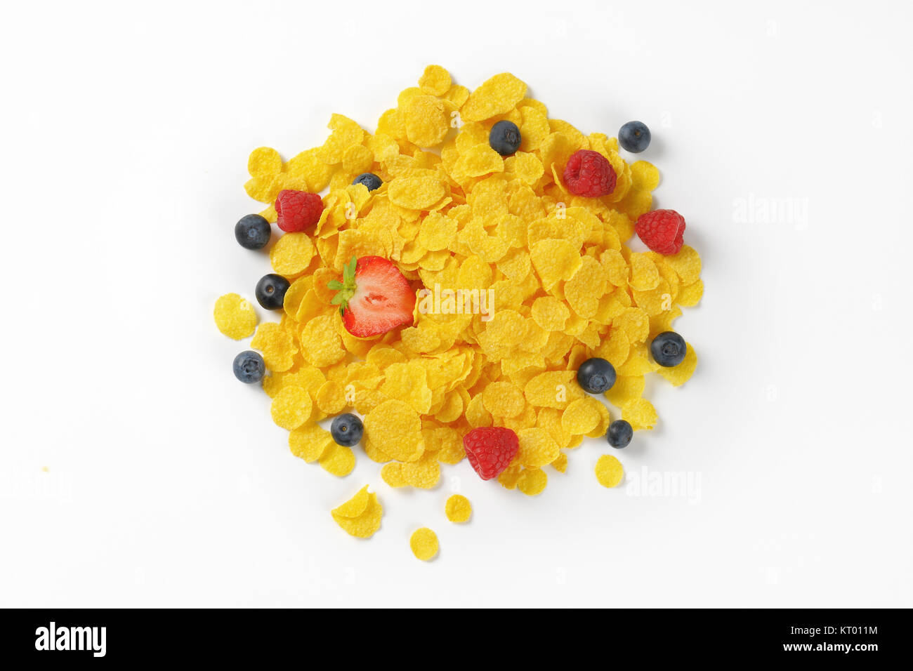 corn flakes with fruits Stock Photo Alamy
